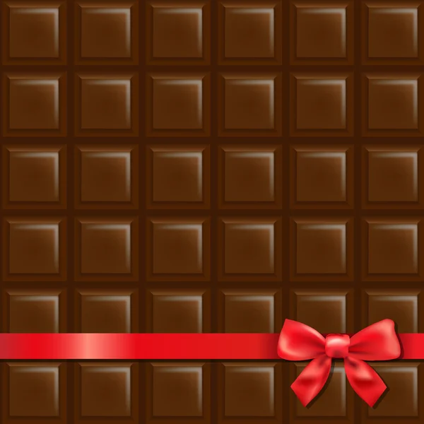 Csokoládé háttér piros orr — Stock Vector