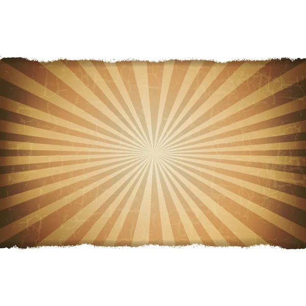 Rip White Paper avec Sunburst Vieux fond — Image vectorielle