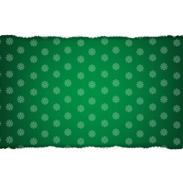 Livre blanc Rip et fond vert foncé de Noël — Image vectorielle