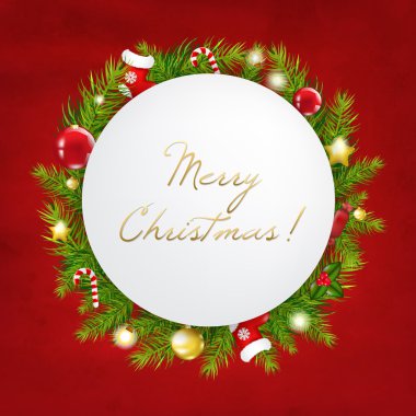 Merry christmas bayram kartı