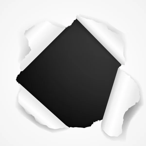 Negro desgarrado — Archivo Imágenes Vectoriales