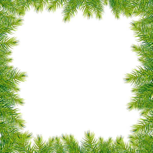 Frame With Christmas Tree — Stock Vector