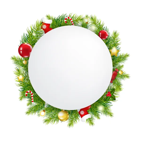 Merry christmas beszéd buborék — Stock Vector