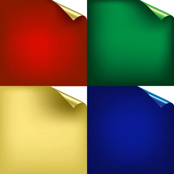 Fond de couleur avec des coins — Image vectorielle