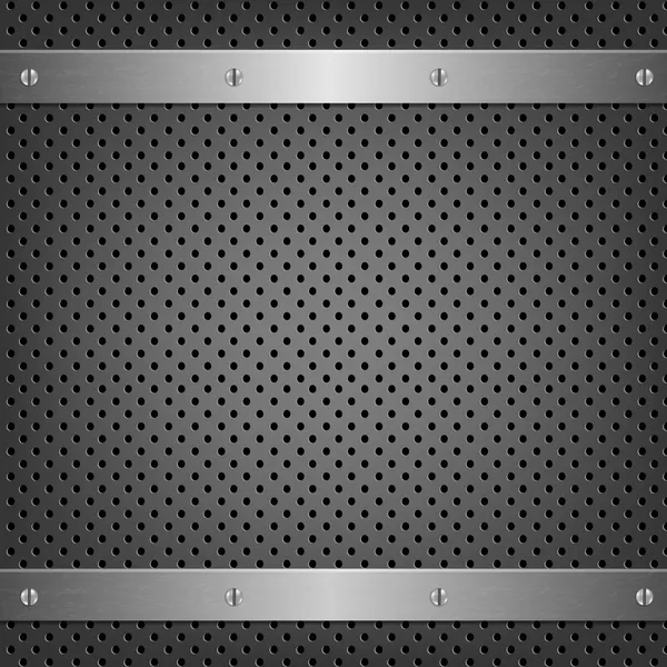 Metall bakgrund med aluminiumplåt — Stock vektor