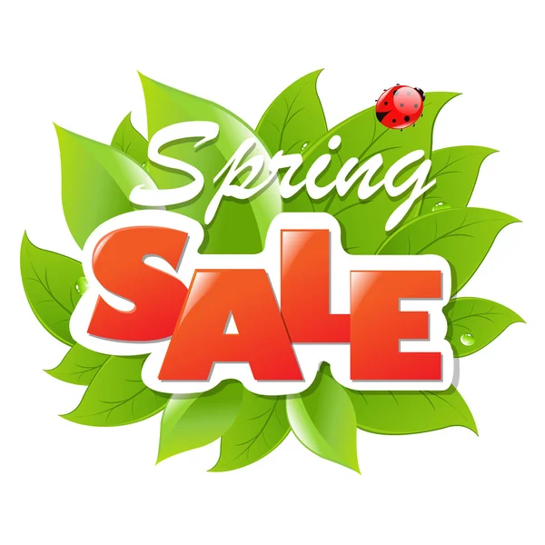 Poster vendita primavera — Vettoriale Stock