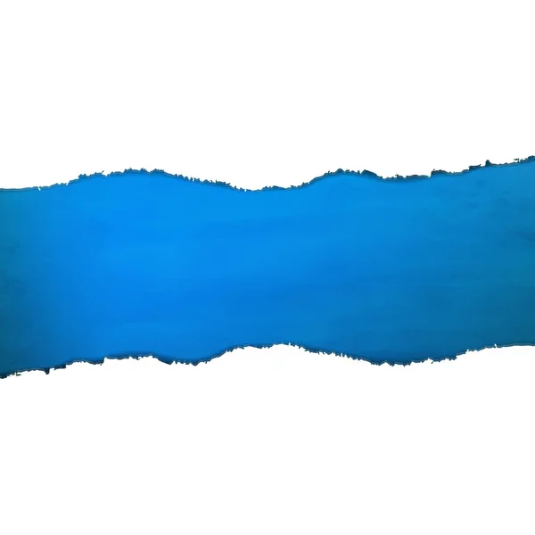 Blaue Textur mit zerrissenem Papier — Stockvektor