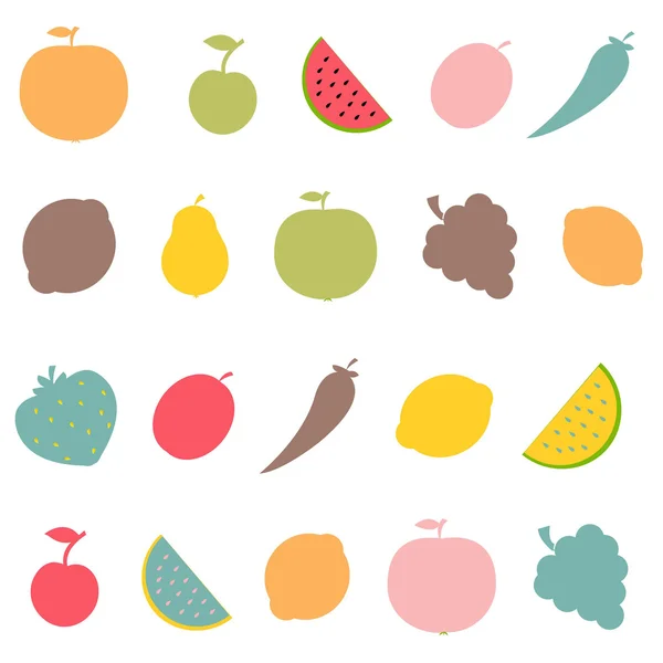 Анотація фрукти — стоковий вектор