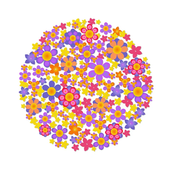 Esfera de flores — Archivo Imágenes Vectoriales