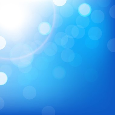 Bokeh ile mavi arkaplan