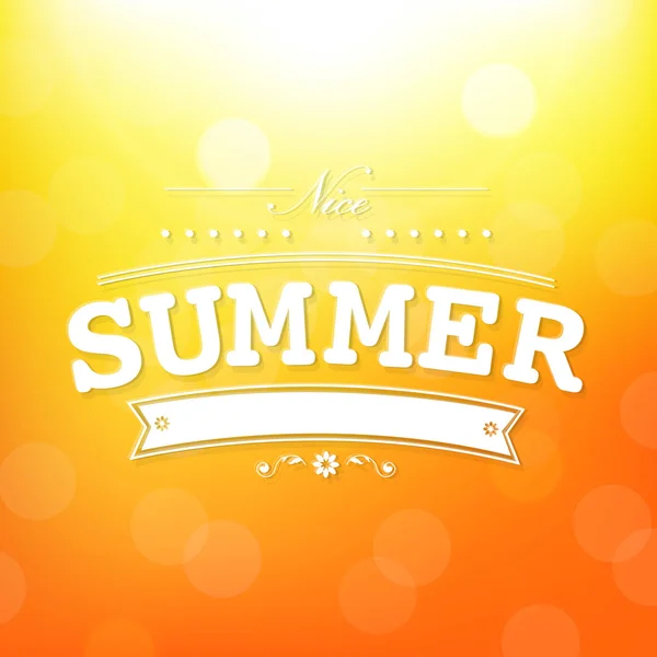 Summer Poster — Stock Vector