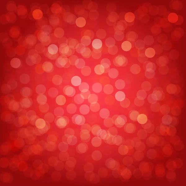 Roter Hintergrund mit Bokeh — Stockvektor