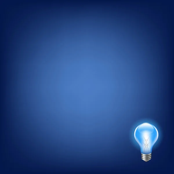 Modré žárovky s pozadím — Stockový vektor