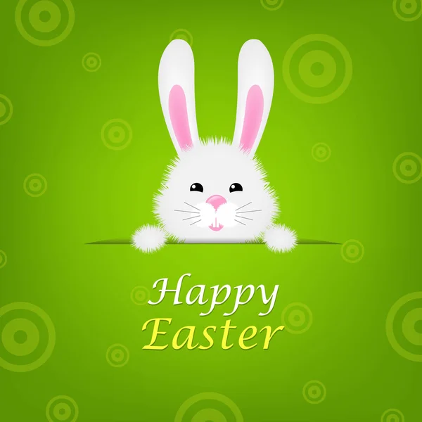 Easter Banner With Rabbit — Stock Vector