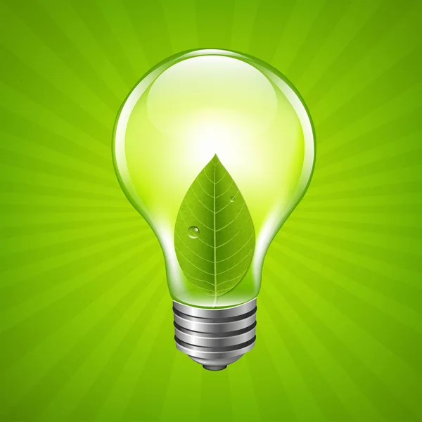 Eco lamp — Stockvector