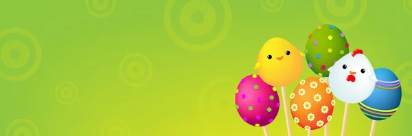 Color Banner de Pascua — Archivo Imágenes Vectoriales