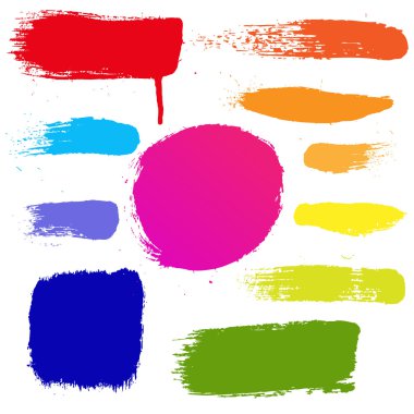 renkli lekeleri seti