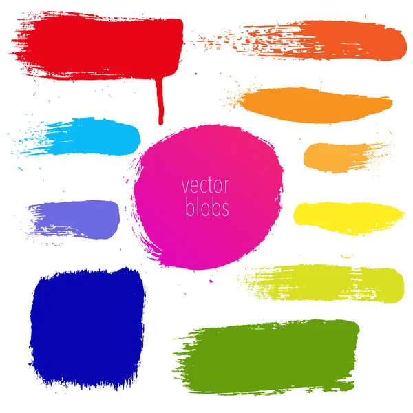 Colorful Blots Set — Stock Vector