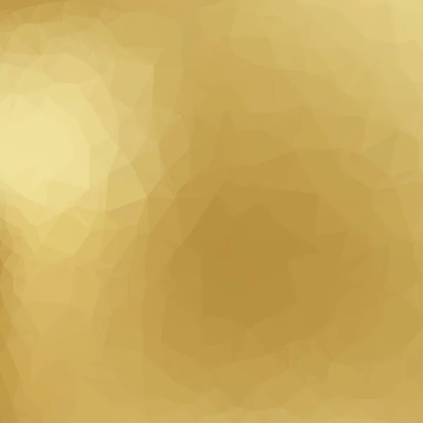 Golden Poligonal Background Golden Poster — Image vectorielle