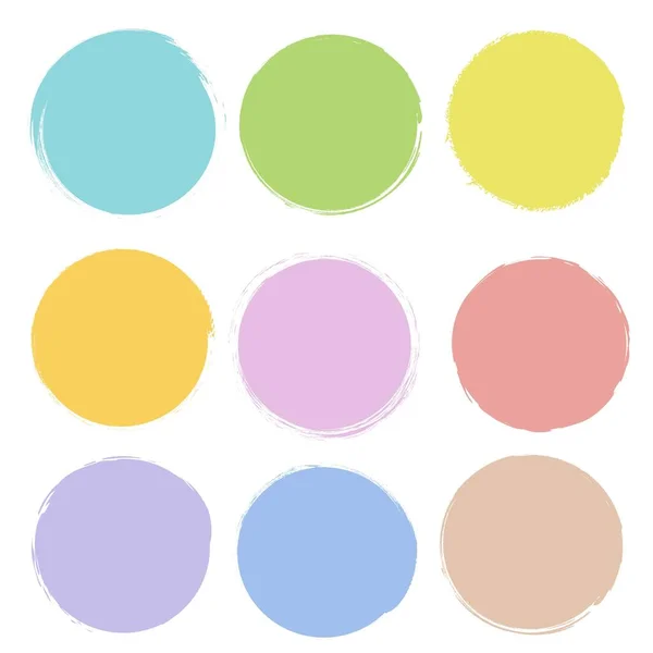 Pastel Blobs Big Set Isolated White background — ストックベクタ