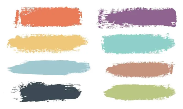 Pastel Paints Collection White Background Vetores De Stock Royalty-Free