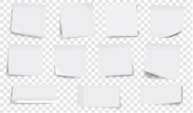 Beyaz Etiket Notlarının Büyük Koleksiyonu Şeffaf Arkaplan