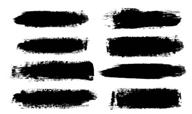 Siyah Boyalar Koleksiyonu Beyaz Arkaplan