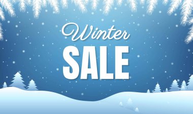 Metinli Kış Satışı Posteri