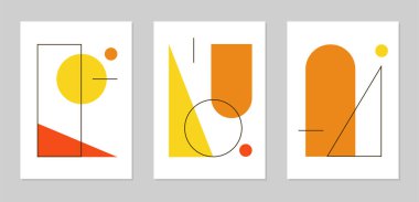 Soyut Geometrik Poster Tasarımı