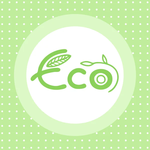 Eco emblem — Stock vektor