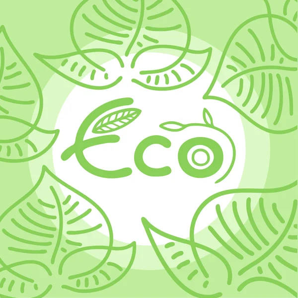 Feuilles écologiques — Image vectorielle