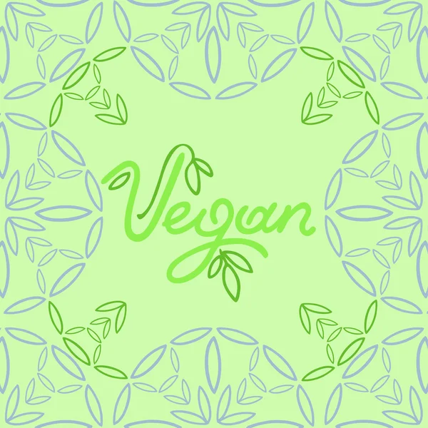 Vegan background — Stock Vector