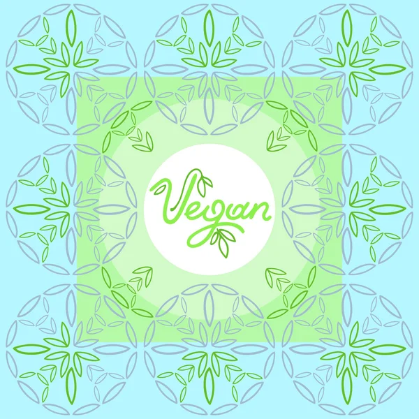 Lace vegan — Stock Vector