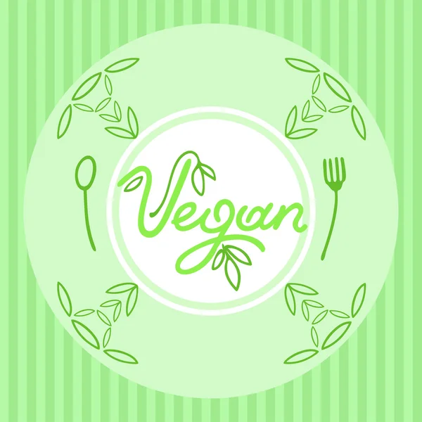 Green dish — Stock Vector