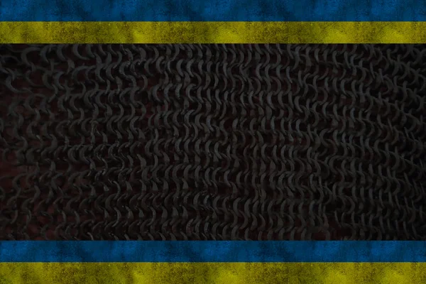Flag of Ukraine. Blue and yellow. Symbol of Ukraine — ストック写真