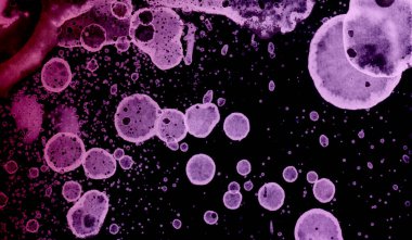 Soyut noktalar. Alkolik mürekkep sanatı. Suluboya sanat. Geçmişi ve düzeni. Modaya uygun doku.