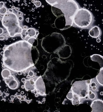 Soyut noktalar. Alkolik mürekkep sanatı. Suluboya sanat. Geçmişi ve düzeni. Modaya uygun doku.