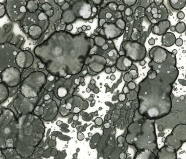 Sanat noktası soyutlaması. Soyut sanatın dokusu ve arkaplanı. Kabarcıklar ve lekeler. Alkolik mürekkep ve suluboya. Modern ve yeni stil