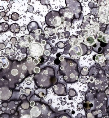 Sanat noktası soyutlaması. Soyut sanatın dokusu ve arkaplanı. Kabarcıklar ve lekeler. Alkolik mürekkep ve suluboya. Modern ve yeni stil