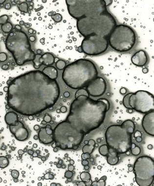 Sanat noktası soyutlaması. Soyut sanatın dokusu ve arkaplanı. Kabarcıklar ve lekeler. Alkolik mürekkep ve suluboya. Modern ve yeni stil