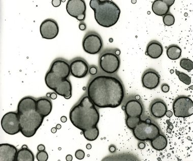 Sanat noktası soyutlaması. Soyut sanatın dokusu ve arkaplanı. Kabarcıklar ve lekeler. Alkolik mürekkep ve suluboya. Modern ve yeni stil