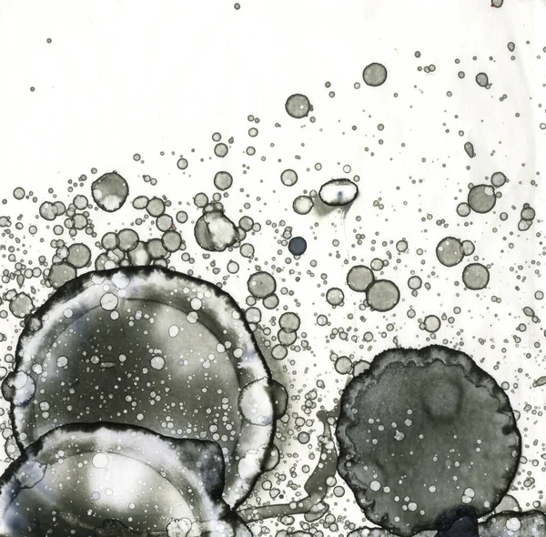 Konstfläcksabstraktion Den Abstrakta Konstens Struktur Och Bakgrund Bubblor Och Fläckar — Stockfoto