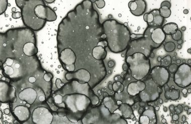 Sanat noktası soyutlaması. Soyut sanatın dokusu ve arkaplanı. Kabarcıklar ve lekeler. Alkolik mürekkep ve suluboya. Modern ve yeni stil