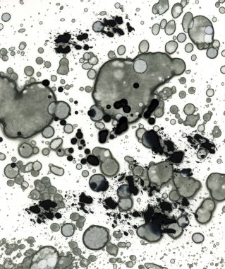 Sanat noktası soyutlaması. Soyut sanatın dokusu ve arkaplanı. Kabarcıklar ve lekeler. Alkolik mürekkep ve suluboya. Modern ve yeni stil