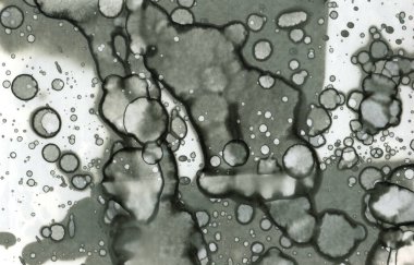 Sanat noktası soyutlaması. Soyut sanatın dokusu ve arkaplanı. Kabarcıklar ve lekeler. Alkolik mürekkep ve suluboya. Modern ve yeni stil