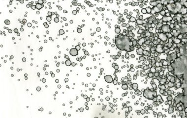 Sanat noktası soyutlaması. Soyut sanatın dokusu ve arkaplanı. Kabarcıklar ve lekeler. Alkolik mürekkep ve suluboya. Modern ve yeni stil