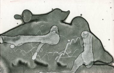 Sanat noktası soyutlaması. Soyut sanatın dokusu ve arkaplanı. Kabarcıklar ve lekeler. Alkolik mürekkep ve suluboya. Modern ve yeni stil