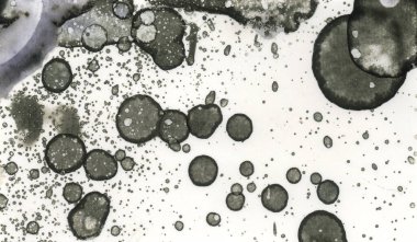 Sanat noktası soyutlaması. Soyut sanatın dokusu ve arkaplanı. Kabarcıklar ve lekeler. Alkolik mürekkep ve suluboya. Modern ve yeni stil