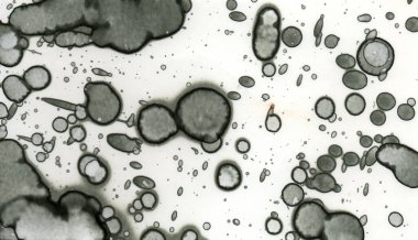 Sanat noktası soyutlaması. Soyut sanatın dokusu ve arkaplanı. Kabarcıklar ve lekeler. Alkolik mürekkep ve suluboya. Modern ve yeni stil