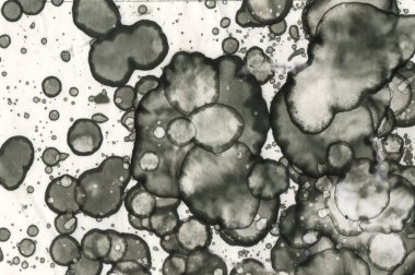 Sanat noktası soyutlaması. Soyut sanatın dokusu ve arkaplanı. Kabarcıklar ve lekeler. Alkolik mürekkep ve suluboya. Modern ve yeni stil